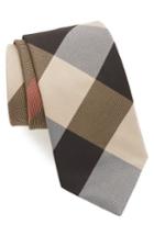 Men's Burberry Clinton Silk Tie, Size - Brown
