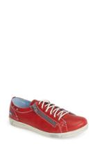 Women's Cloud 'aika' Leather Sneaker .5-7us / 37eu - Red