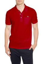 Men's Lacoste Regular Fit Pocket Pique Polo (m) - Red