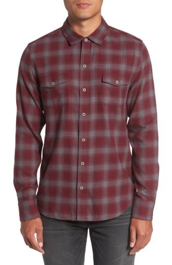 Men's Paige Everett Plaid Sport Shirt, Size - Red