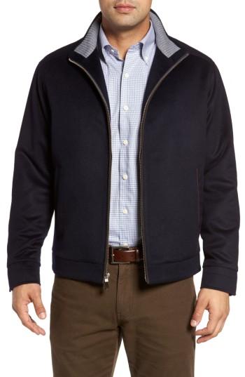 Men's Peter Millar Westport Wool & Cashmere Jacket, Size - Blue