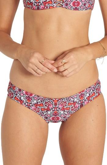 Women's Billabong Del Rey Hawaii Lo Bikini Bottoms - Pink