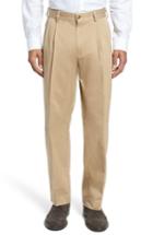 Men's Bills Khakis Classic Fit Pleat Front Chamois Cloth Pants X Unhemmed - Brown
