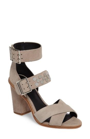 Women's Rebecca Minkoff Jennifer Studded Ankle Cuff Sandal M - Beige