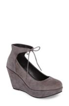 Women's Cordani Remo Ankle Tie Platform Wedge .5us / 36eu - Grey