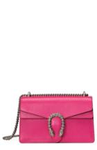 Gucci Small Dionysus Leather Shoulder Bag - Pink