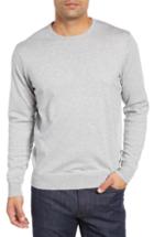 Men's Peter Millar Crown Soft Cotton & Silk Sweater - Grey