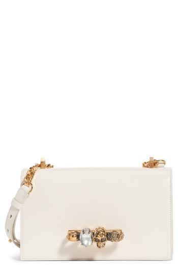 Alexander Mcqueen Leather Crossbody Bag - Ivory