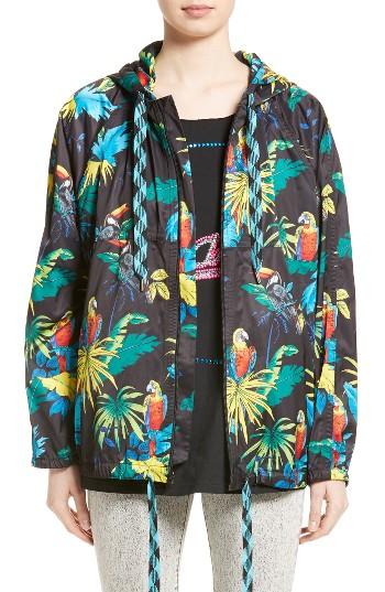 Women's Marc Jacobs Parrot Print Hooded Jacket
