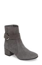 Women's Charles David Maddie Buckle Strap Bootie .5 Eu - Grey