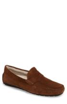Men's To Boot New York Norse Penny Loafer With Genuine Shearling M - Brown