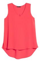 Women's Gibson X Living In Yellow Reagan V-neck Drop Back Top - Pink