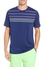 Men's Vineyard Vines Stripe Performance T-shirt, Size - Blue