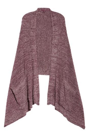 Women's Barefoot Dreams Cozychic Lite Travel Shawl, Size - Burgundy