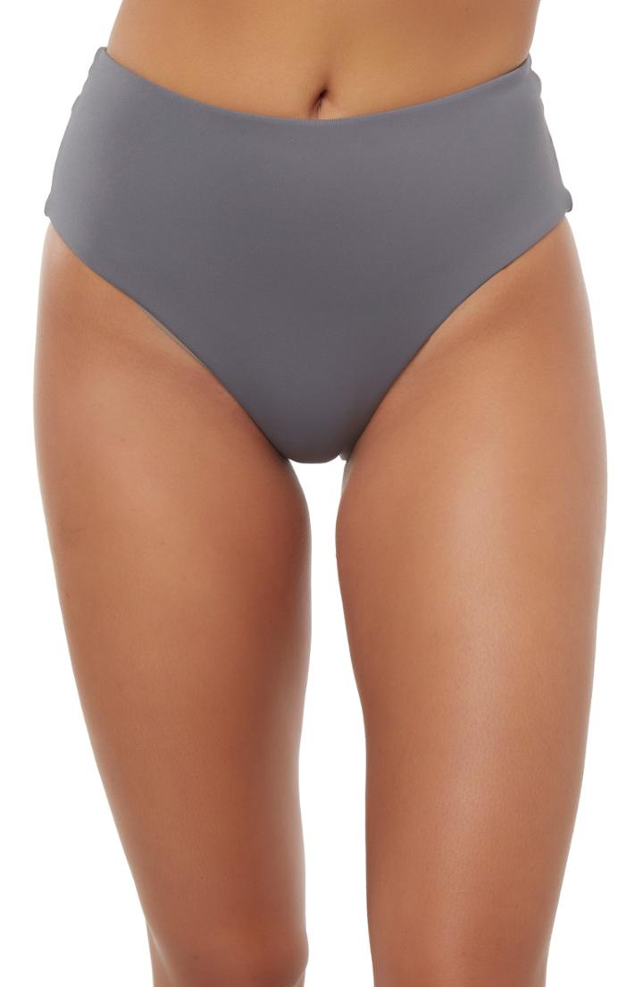 Women's O'neil Salt Water Solids Knot High Waist Bikini Bottoms