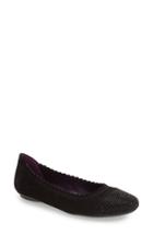 Women's Vaneli 'bunnie' Sparkle Toe Flat .5 M - Black