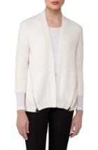 Women's Akris Zip Detail Drape Cashmere Cardigan