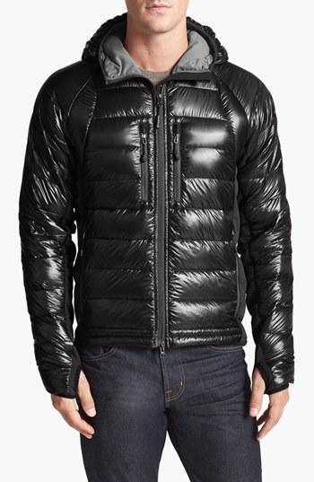 Men's Canada Goose 'hybridge(tm) Lite Hoody' Slim Fit Packable Jacket - Black