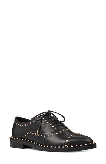 Women's Nine West Garroy Oxford Flat M - Black