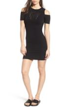 Women's Ivy Park Pointelle Cold Shoulder Dress - Black