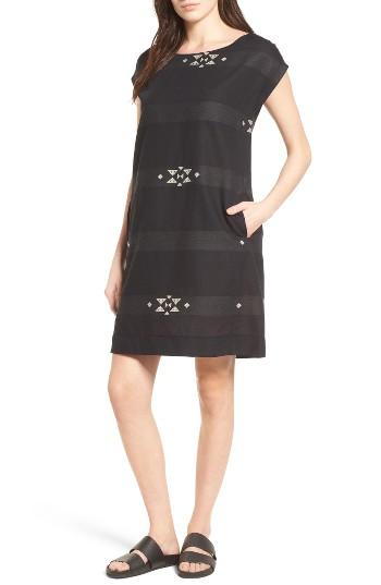 Women's Eileen Fisher Cotton Jacquard Shirt Dress