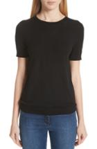 Women's Valentino Bow & Contrast Ruffle Knit Top
