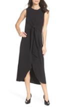 Women's Sam Edelman Tie Front Midi Dress - Black
