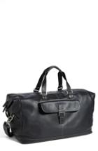 Men's Boconi 'tyler' Leather Cargo Duffel Bag -