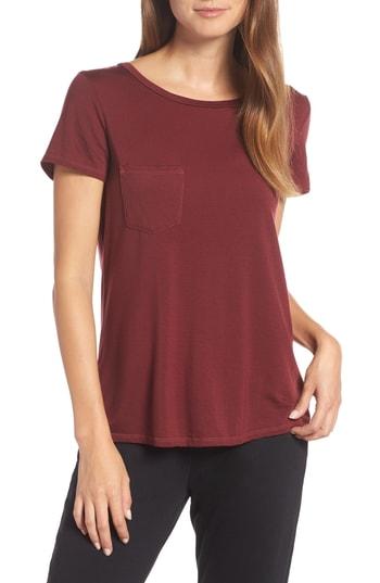 Women's Groceries Apparel Lazy Tee - Burgundy