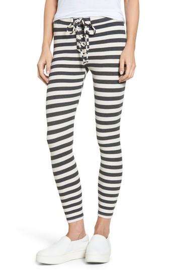Women's Stateside Stripe Thermal Leggings - Ivory