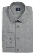 Men's John W. Nordstrom Trim Fit Solid Dress Shirt - 33 - Grey