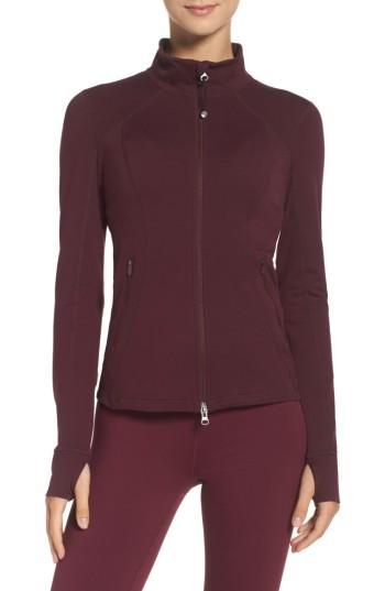 Women's Zella Presence Training Jacket - Burgundy