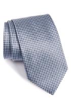 Men's Ermenegildo Zegna Geometric Silk Tie, Size X-long - Blue