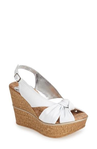 Women's Love And Liberty 'audra' Slingback Wedge M - White