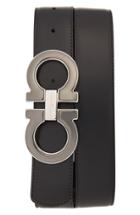 Men's Salvatore Ferragamo Reversible Leather Belt - Nero