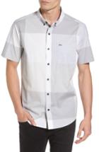 Men's Hurley Thompson Print Woven Shirt, Size - Grey