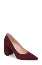 Women's James Chan Eva Statement Heel Pump M - Burgundy