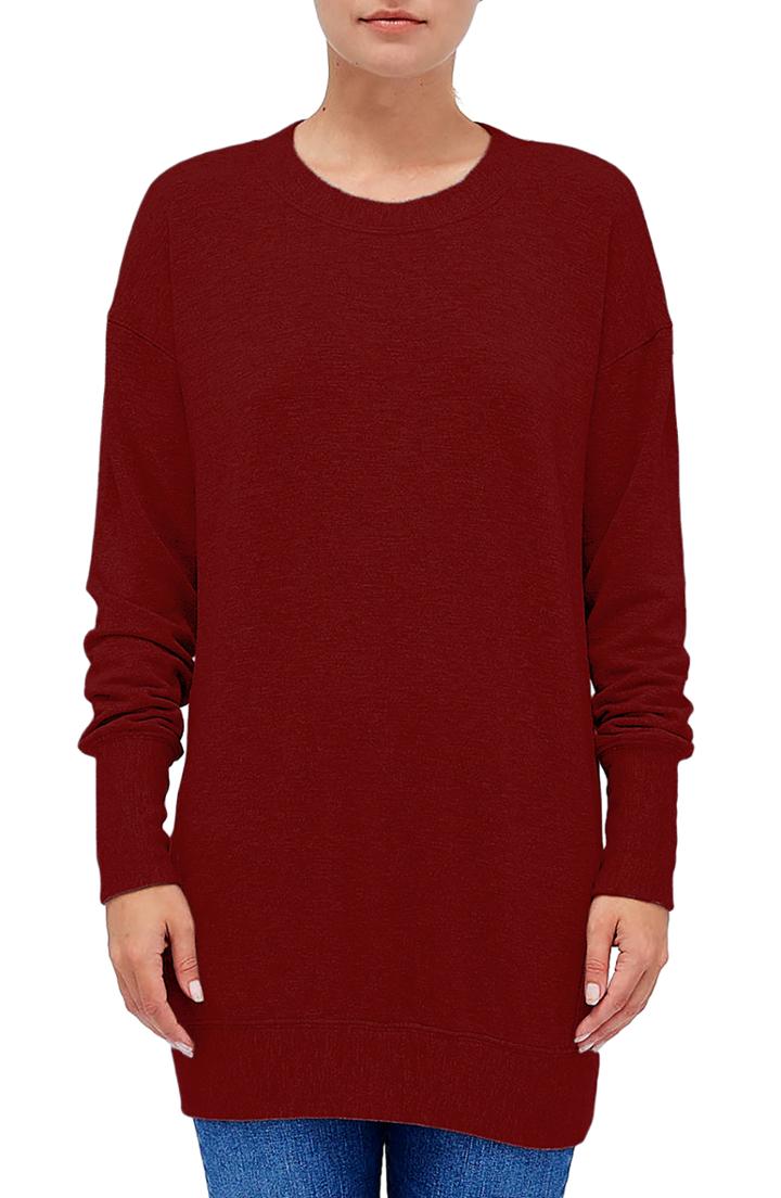 Women's Stateside Fleece Tunic Top - Red