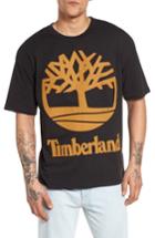 Men's Timberland Logo T-shirt, Size - Black