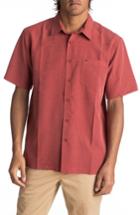 Men's Quiksilver Waterman Collection 'centinela 4' Short Sleeve Sport Shirt, Size - Red