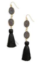 Women's Panacea Double Drusy Tassel Earrings