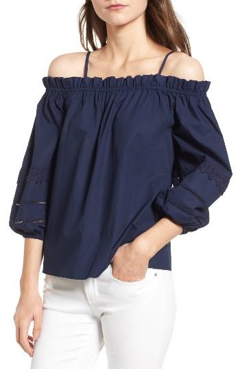 Women's Soprano Off The Shoulder Top - Blue