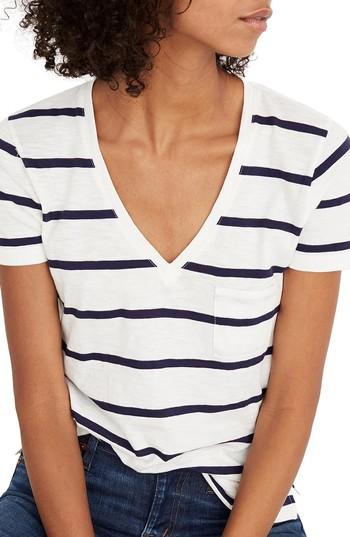 Women's Madewell V-neck Pocket Tee