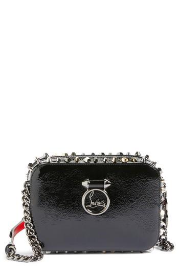 Christian Louboutin Mini Rubylou Patent Leather Crossbody Bag - Black