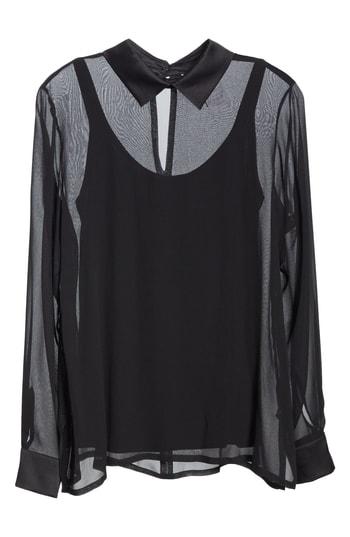Women's Max Mara Baiardo Silk Blouse - Black