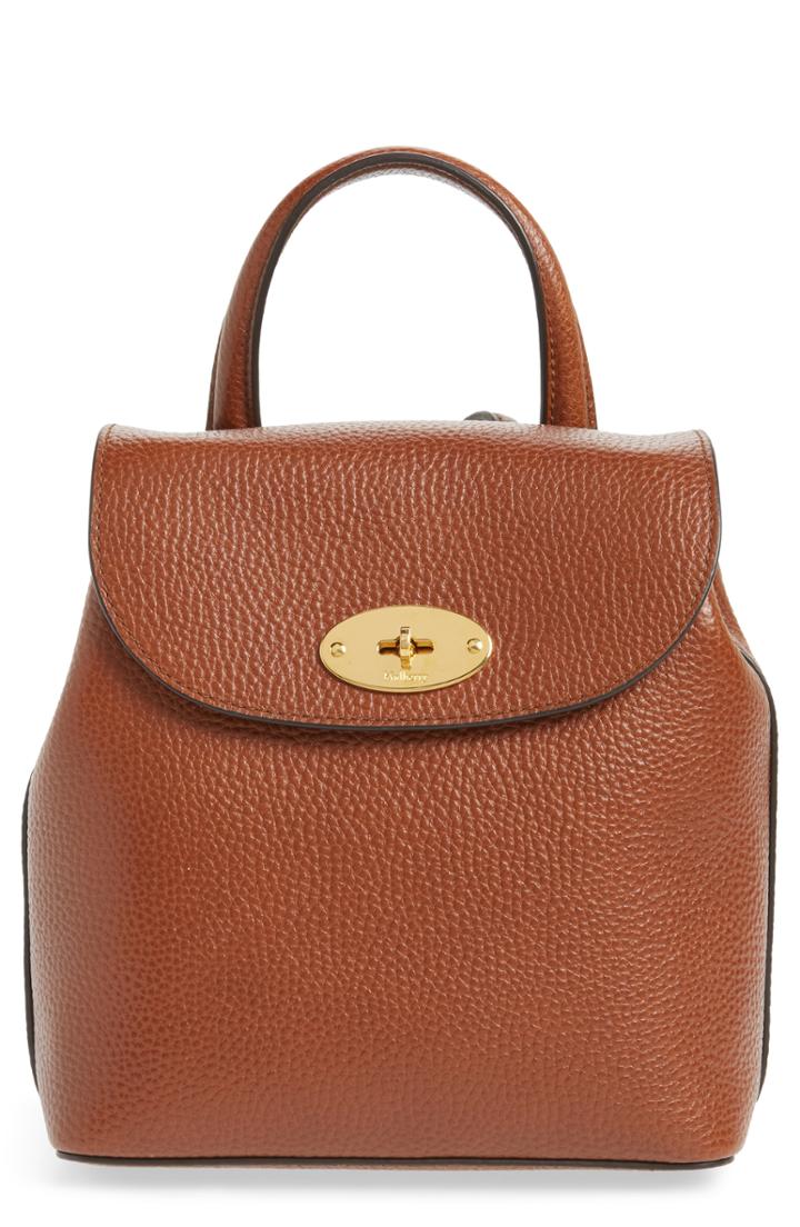 Mulberry Mini Bayswater Calfskin Leather Convertible Backpack -