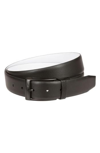 Men's Nike Reversible Leather Belt - Dark Grey/