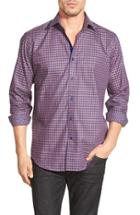 Men's Bugatchi Classic Fit Houndstooth Sport Shirt