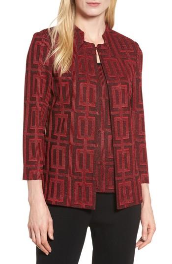 Women's Ming Wang Tweed Knit Jacket