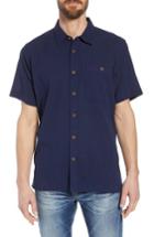 Men's Patagonia 'a/c' Regular Fit Organic Cotton Short Sleeve Sport Shirt, Size - Blue